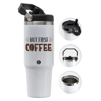 But first Coffee, Θερμός Ανοξείδωτο 30oz με χερούλι