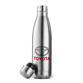 Toyota, Μεταλλικό παγούρι θερμός Inox (Stainless steel), διπλού τοιχώματος, 500ml