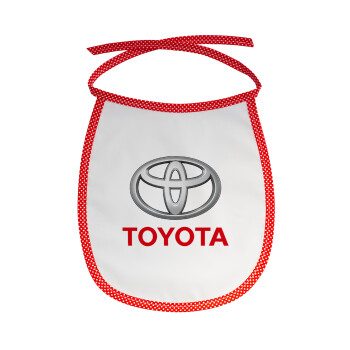 Toyota, Σαλιάρα μωρού αλέκιαστη με κορδόνι Κόκκινη