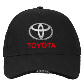 Toyota, Work & Activity LED Light Cap – Perfect for Night & Low Light Conditions (100% COTTON, ADULT, UNISEX)