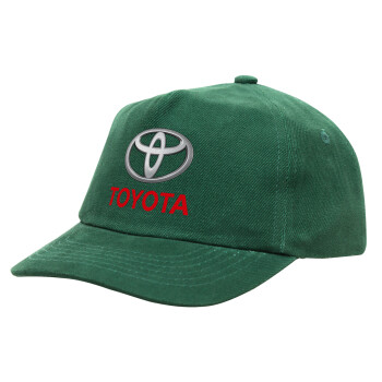 Toyota, Καπέλο παιδικό Baseball, 100% Βαμβακερό Drill, ΠΡΑΣΙΝΟ (ΒΑΜΒΑΚΕΡΟ, ΠΑΙΔΙΚΟ, ONE SIZE)