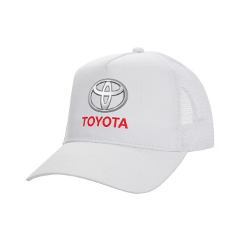 Toyota, Καπέλο Ενηλίκων Structured Trucker, με Δίχτυ, ΛΕΥΚΟ (100% ΒΑΜΒΑΚΕΡΟ, ΕΝΗΛΙΚΩΝ, UNISEX, ONE SIZE)