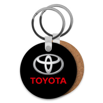 Toyota, Μπρελόκ Ξύλινο στρογγυλό MDF Φ5cm