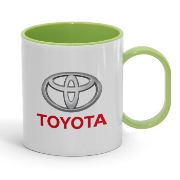 Toyota, Κούπα (πλαστική) (BPA-FREE) Polymer Πράσινη για παιδιά, 330ml