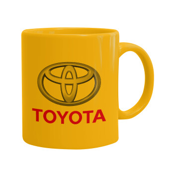 Toyota, Κούπα, κεραμική κίτρινη, 330ml (1 τεμάχιο)