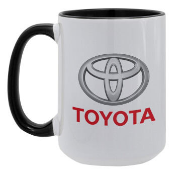 Toyota, Κούπα Mega 15oz, κεραμική Μαύρη, 450ml
