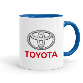 Toyota, Mug colored blue, ceramic, 330ml