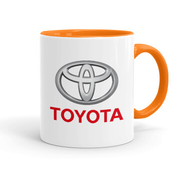 Toyota, Κούπα χρωματιστή πορτοκαλί, κεραμική, 330ml