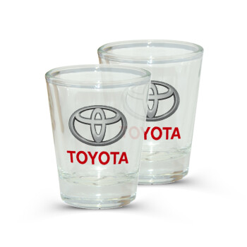 Toyota, Σφηνοπότηρα γυάλινα 45ml διάφανα (2 τεμάχια)