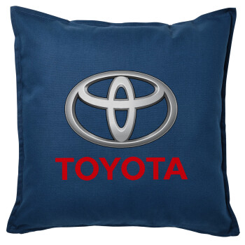 Toyota, Μαξιλάρι καναπέ Μπλε 100% βαμβάκι, περιέχεται το γέμισμα (50x50cm)
