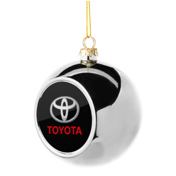 Toyota, Χριστουγεννιάτικη μπάλα δένδρου Ασημένια 8cm