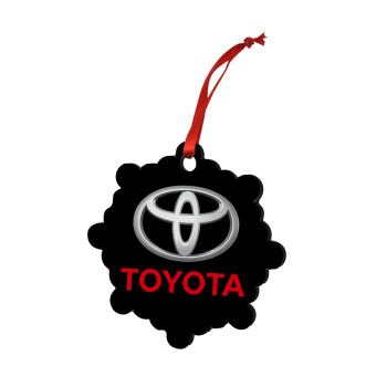 Toyota, Χριστουγεννιάτικο στολίδι snowflake ξύλινο 7.5cm