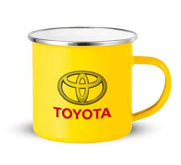 Toyota — Yellow Enamel Metallic Cup 360ml