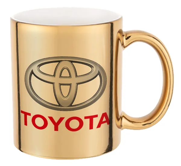 Toyota — Mug ceramic, gold mirror, 330ml