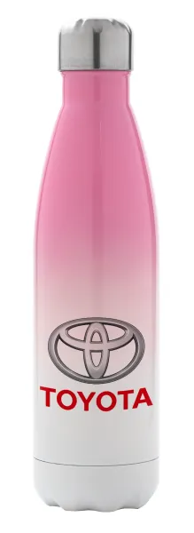 Toyota — Metal mug thermos Pink/White (Stainless steel), double wall, 500ml