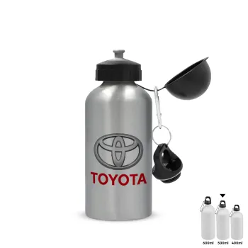 Toyota, Metallic water jug, Silver, aluminum 500ml
