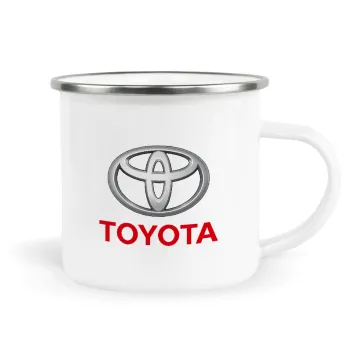 Toyota, Metallic enamel cup white 360ml