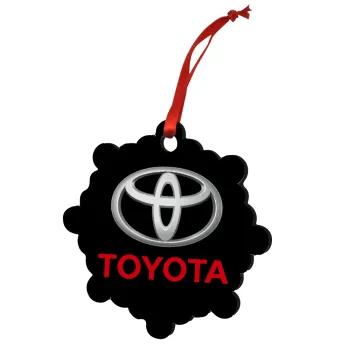 Toyota, Christmas ornament snowflake wooden 7.5cm
