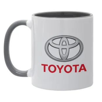 Toyota, Mug colored grey, ceramic, 330ml