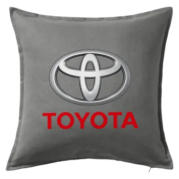 Toyota, Sofa cushion Grey 50x50cm includes filling