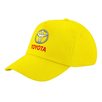 Toyota, Child's Baseball Cap, 100% Cotton Twill, Yellow (COTTON, CHILD, UNISEX, ONE SIZE)