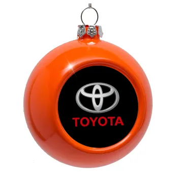 Toyota, Orange Christmas tree ornament bauble 8cm