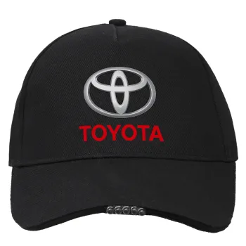 Toyota, Work & Activity LED Light Cap – Perfect for Night & Low Light Conditions (100% COTTON, ADULT, UNISEX)