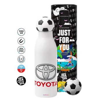 Toyota, Μπάλα ποδοσφαίρου μεταλλικό παγούρι θερμός, διπλού τοιχώματος, 550ml