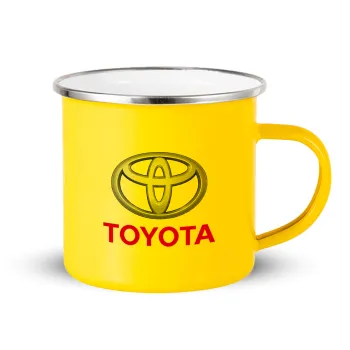 Toyota, Yellow Enamel Metallic Cup 360ml