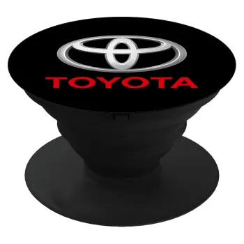 Toyota, Phone Holders Stand  Black Hand-held Mobile Phone Holder