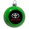 Green Christmas tree ornament bauble 8cm