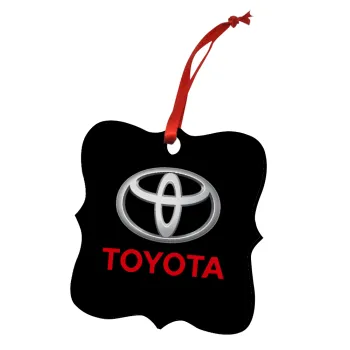 Toyota, Christmas ornament polygon wooden 7.5cm