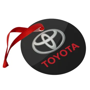 Toyota, Christmas ornament glass 9cm