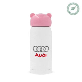 AUDI, Ροζ ανοξείδωτο παγούρι θερμό (Stainless steel), 320ml