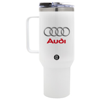 AUDI, Mega Stainless steel Tumbler with lid, double wall 1,2L