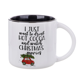 I just want to drink hot cocoa and watch christmas movies mini cooper, Κούπα κεραμική 400ml