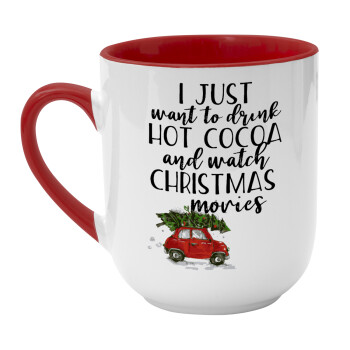 I just want to drink hot cocoa and watch christmas movies mini cooper, Κούπα κεραμική tapered 260ml
