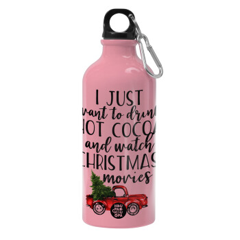 I just want to drink hot cocoa and watch christmas movies pickup car, Παγούρι νερού 600ml