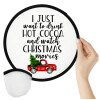 I just want to drink hot cocoa and watch christmas movies pickup car, Βεντάλια υφασμάτινη αναδιπλούμενη με θήκη (20cm)
