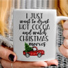   I just want to drink hot cocoa and watch christmas movies pickup car
