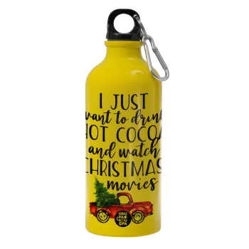 I just want to drink hot cocoa and watch christmas movies pickup car, Water bottle 600ml