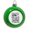 Στολίδι Χριστουγεννιάτικη μπάλα δένδρου Πράσινο 8cm