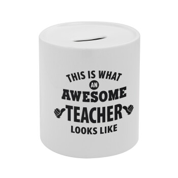 This is what an awesome teacher looks like hands!!! , Κουμπαράς πορσελάνης με τάπα