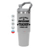 GREY color, 890ml (30oz) stainless Steel Tumbler with Handle
