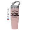 Pink color, 890ml (30oz) stainless Steel Tumbler with Handle