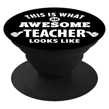 This is what an awesome teacher looks like hands!!! , Phone Holders Stand  Black Hand-held Mobile Phone Holder