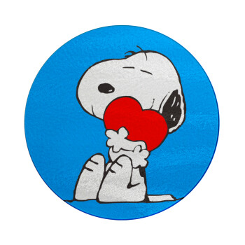 Snoopy, Επιφάνεια κοπής γυάλινη στρογγυλή (30cm)