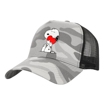 Snoopy, Καπέλο Structured Trucker, (παραλλαγή) Army Camo