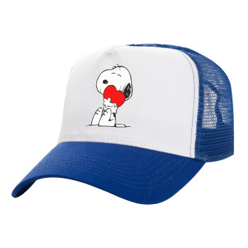 Snoopy, Καπέλο Structured Trucker, ΛΕΥΚΟ/ΜΠΛΕ