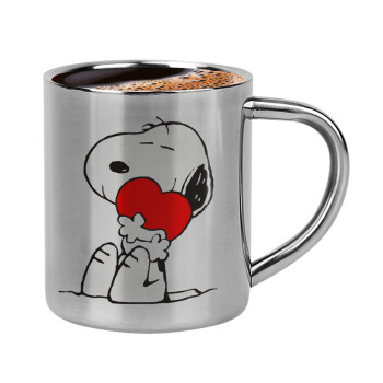 Snoopy, Κουπάκι μεταλλικό διπλού τοιχώματος για espresso (220ml)
